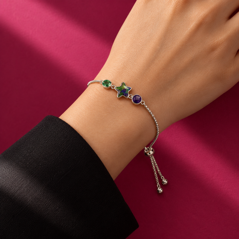 Multicolor Star Gemstone Bracelet